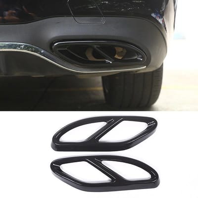 Mercedes AMG Look Black uitlaat trim tip decoratie lijsten Mercedes GLE W246 E Klasse W213 W212 GLC W205 W117 W176