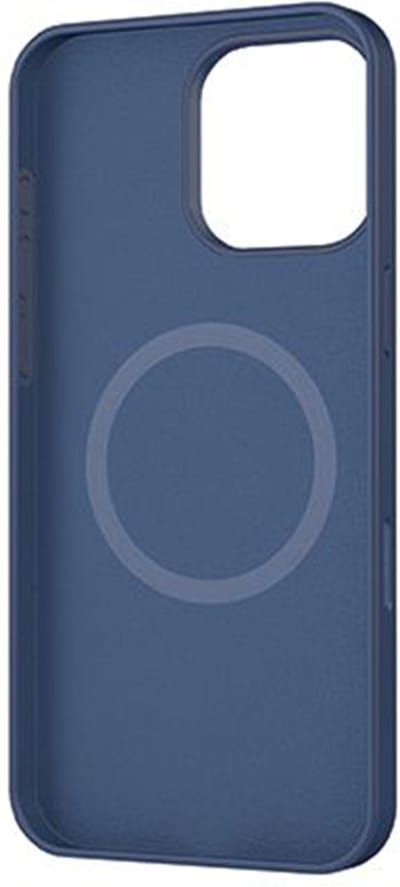 MYWAY, Hoesje geschikt voor iPhone 16 Pro Max - MagSafe Siliconen Oleophobic & Anti-Scratch, Blauw