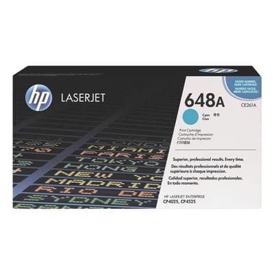HP CE261A nr. 648A toner cartridge cyaan (origineel)