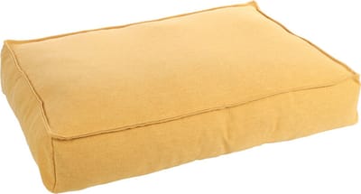 Orthopedische hondenkussen – Premium Line – Pure luxe hondenkussen 100 x 70 x 18 cm – Extra memory foam voor maximaal comfort – Flamingo Baldar Hondenkussen Geel