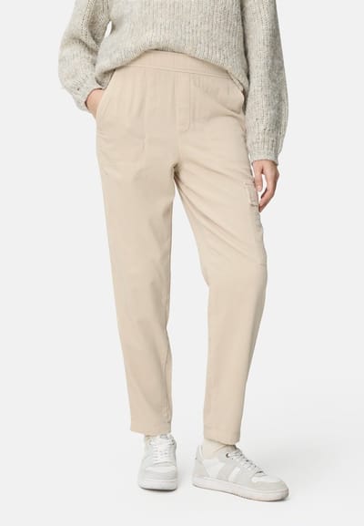 camel active Cargo broek gemaakt van puur katoen - Maat womenswear-26/30 - Botwit