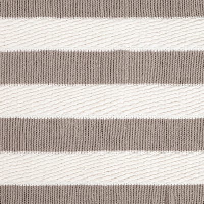 Homla RUDENS Plaid 130x170cm - Zacht Polyester, Ecru Strepen