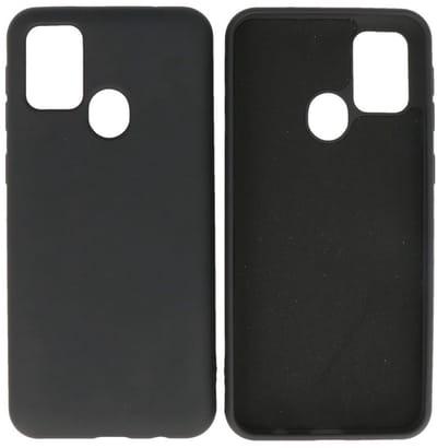 Hoesje Geschikt voor de Samsung Galaxy M21 & Galaxy M21s - Fashion Color Backcover Telefoonhoesje - Zwart