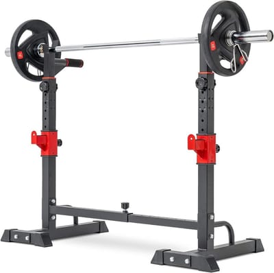 Thuys – Squat Rack – Power Rack – Haltersteunen – Half Rack – 41 x 49 x 145cm – Zwart