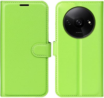 Coverup Hoesje - Geschikt voor Xiaomi Redmi A3 Hoesje - Coverup Book Case - Groen