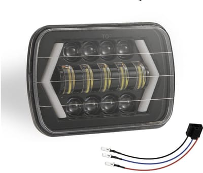 OmGoods - Dailygoody - Led-koplamp - 300 W - Waterdicht en super helder - Geschikt voor auto's en vrachtwagens - H/L-rotatie - Ideaal voor elke weersomstandigheid