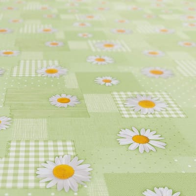 Waterafstotend Tafelzeil Groen Kamille Patchwork voor Binnen en Buiten 2000x140cm