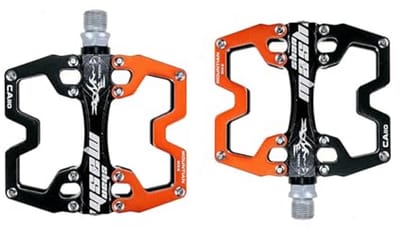 Fiets Pedalen - MTB Pedaal - Comfortabel Fietsen - Anti-slip Pinnen - 9/16 Inch - Oranje