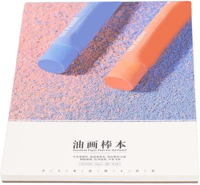Dailygoods- Oliepastelkunstpapier A4 - Glanzend - Delicaat - Flexibel Ontwerp - Oliedicht - Geschikt voor Witte en Droge Media - Kunstpapier