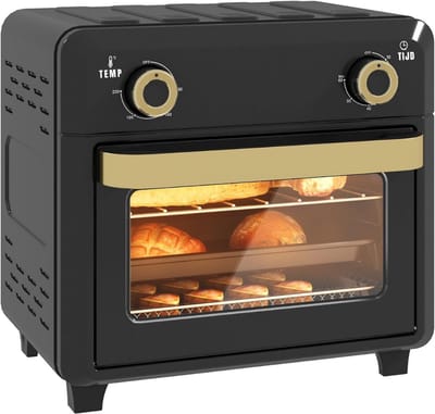 RVV® Heteluchtoven - Oven - Airfryer Oven - 23 Liter - Zwart - 32cm x 28cm x 30cm