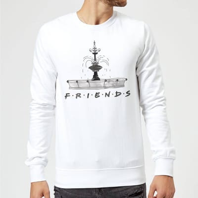 Friends Fountain Sketch trui - Wit - S