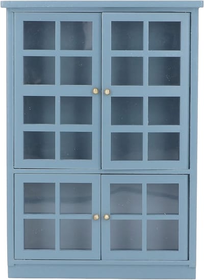 Miniatuur Boekenkast Schaal 1:12 - Doorzichtige Kast met 3 Planken
