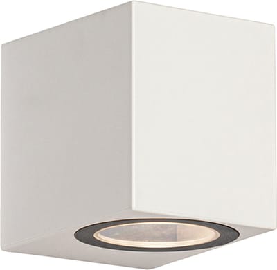 QAZQA baleno - Moderne Wandlamp voor buiten - 1 lichts - L 6.8 cm - Wit - Buitenverlichting