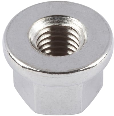 Wurth - DIN 6331 roestvast staal A2 blank - Zeskantmoer met kraag, h = 1,5 x d DIN 6331, RVS A2 - x 100 st