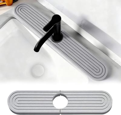 Diatomiet Mat voor de Keukenspoelbak, Antislip Water Tap Splash Guard, Ideaal voor Flessen en Keukengerei