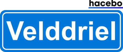 Hacebo - Plaatsnaam Sticker - 29x10 CM - Velddriel sticker - Verkeersborden sticker - grappige cadeaus - Velddriel
