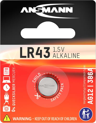 Alkaline Knoopcel Batterij - Kleine Batterij LR43 - Apparaten Voeden - Hoge Capaciteit - 15 Volt - Zilver