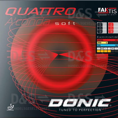 Tafeltennis Opplakrubber Zacht Extra Grip en Balcontrole