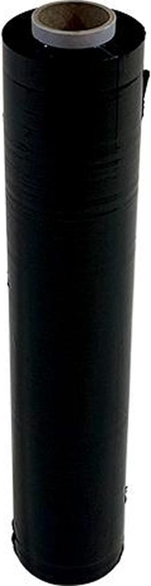 Sealfolie zwart groot - stretchfolie - wikkelfolie - verhuisfolie - rekfolie - verhuizen en inpakken - 50 cm x 300 m - 23 my