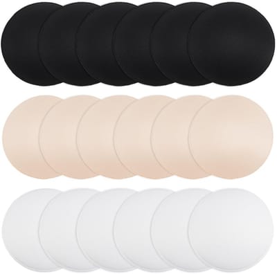 Dailygoods- Bra Pads 9 Paar - Verwijderbare Inleggers - Sport BH Cups - Mastectomie Inleggers - DIY BH Vervanging - 113mm Diameter, Zacht en Duurzaam