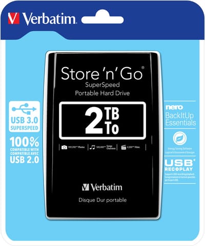Verbatim – Store 'n' Go 53177 – Externe harde schijf – 2 TB – USB 3.0