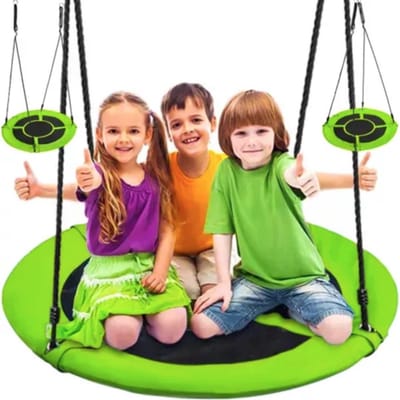 HMWR Nestschommel Groen - 100 cm - Kinderschommel