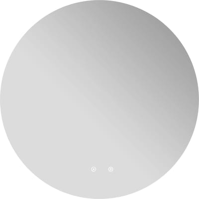 Vente-unique Ronde badkamerspiegel zonder kader – Anticondens – Met ledverlichting – Diameter 90 cm – ROMULA