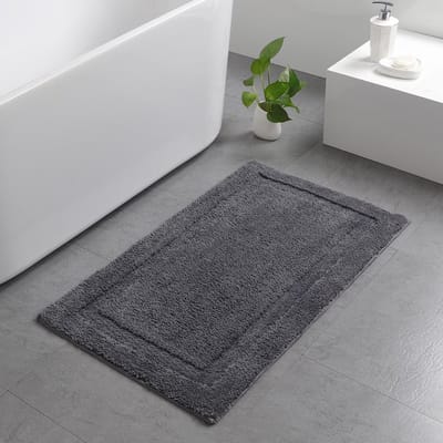 Finnacle - Antraciet Badmat | Douchemat | Badmatten | Accessoires | Antislip | WC Mat | Douche Mat | Antraciet Met Lijn