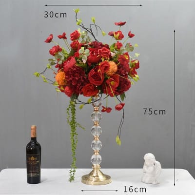 Nieuwe 30/40cm kunstmatige tafeldecoratie bloembol zijde Romeinse bloempot bruiloft decoratie podium weg leiden fotografie rekwisieten No flower racks