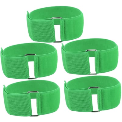5 Stuks 3-Benige Racebanden Estafetterace Spelletjes Buiten Groepsfeest Spelletjes voor Kinderen Volwassenen Verjaardag green
