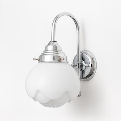 Wandlamp Paeonia Meander Chroom - Art Deco Trade