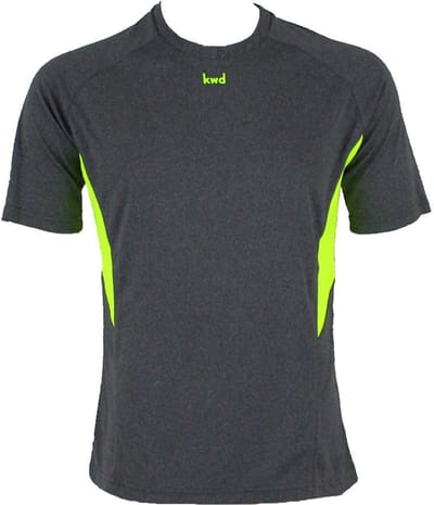 KWD Sportshirt Bueno km, mt 140/152, grijs mêlee/ neon geel