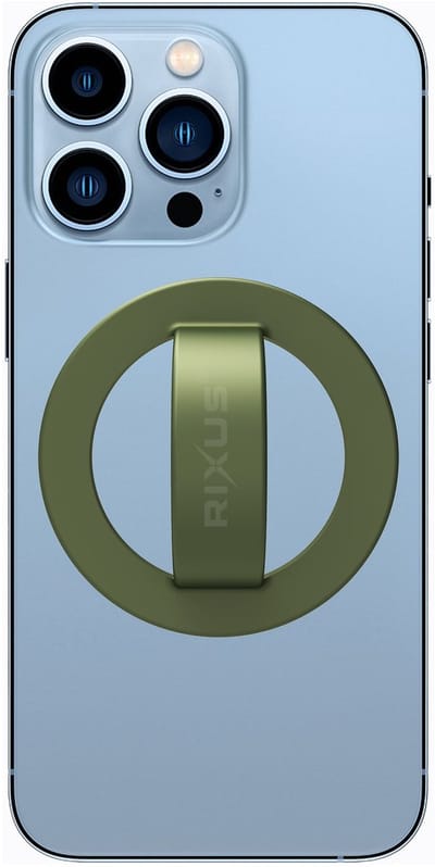 Rixus RXPH50D Silicone Ring Holder For Magsafe Dark Green