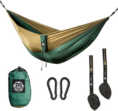 Hangmat incl. ophangset - outdoor, reizen - 1 stuk - 275 x 140 cm