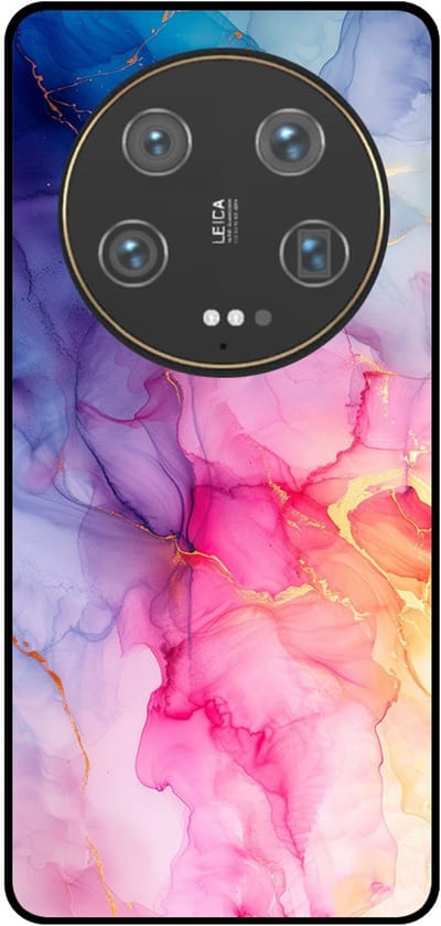 Smartphonica Telefoonhoesje Geschikt voor Xiaomi 13 Ultra met marmer opdruk - TPU backcover case marble design - Regenboog geschikt voor Xiaomi 13 Ultra