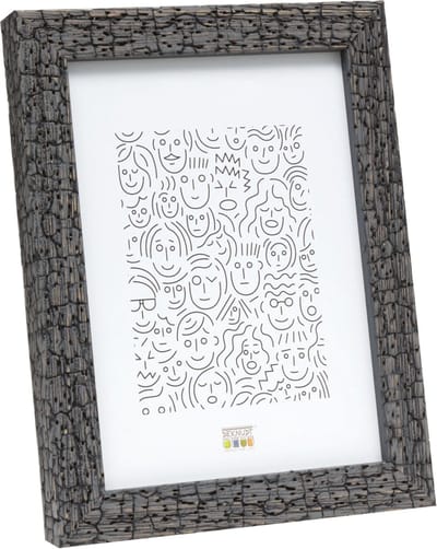 Deknudt Frames fotolijst S45RL7 - grijs - burned wood look - 10x15 cm
