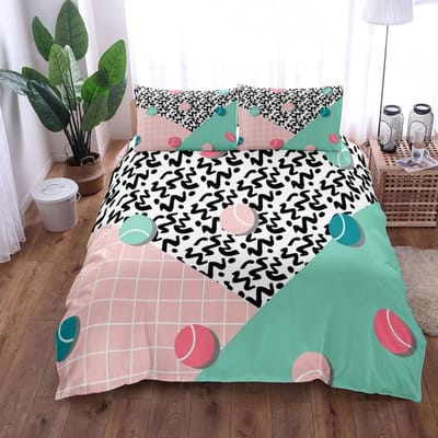 Tennis Sport Gepassioneerd Dekbedovertrek Set King Queen Double Full Twin Eenpersoons Maat Beddengoed Set 140x210cm