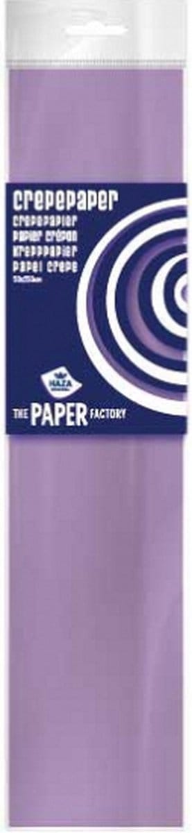 Crepe papier platte vellen - 1x - lila - 250 x 50 cm - Knutselen met papier - Knutselspullen