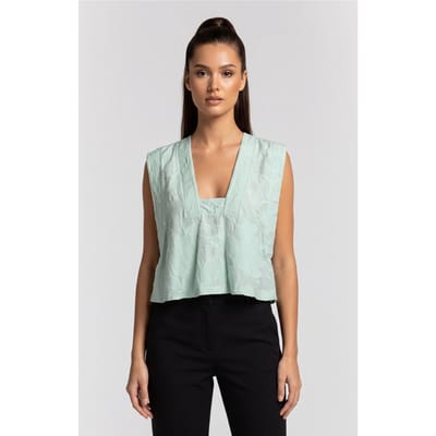 IRO Paris Florena Top Aqua Size: 34 | Blouses Outlet | Dames | Blauw