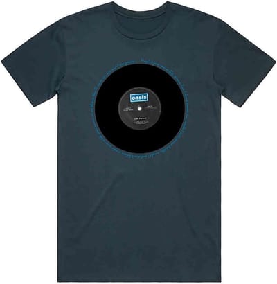 Oasis - Live Forever Single Heren T-shirt - 2XL - Blauw