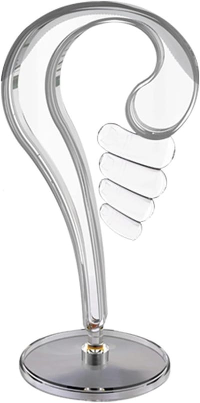 Koptelefoon Stand - Hoofdtelefoon Houder - Bureau Organisatie - Afneembaar Ontwerp - 1 Gram - Wit