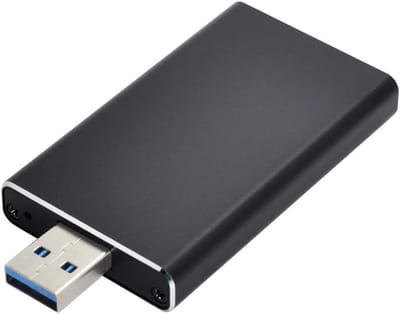 Externe SSD Adapter - Pen Drive Kaart - Data Opslag Uitbreiding - Snelle USB 3.0 - 10x10x1 cm - Aluminium