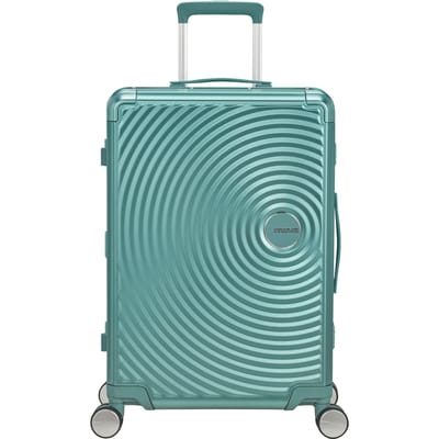 American Tourister Soundbox Alu Spinner 68 / 25 TSA Trolley Dusty Turquoise