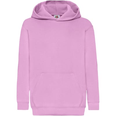 Fruit of the Loom Kinder/Kids Classic 260 Hoodie (Lichtroze)