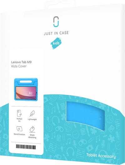 Just in Case tablet Hoes Kinderen geschikt voor Lenovo Tab M9 - Kinderhoes Tablet Classic - Blauw