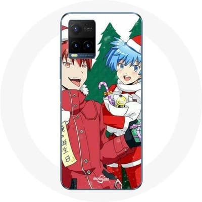 Coque pour Vivo Y21s 2021 / Y21 2021 Karma et Nagisa Assassination Classroom Anime Christmas day