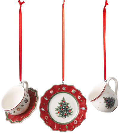 Villeroy & Boch Toy's Delight Decoration Servies Rood 3-Delig