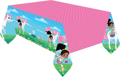 AMSCAN - Plastic Nella Princess Knight tafelkleed - Decoratie > Tafelkleden, placemats en tafellopers