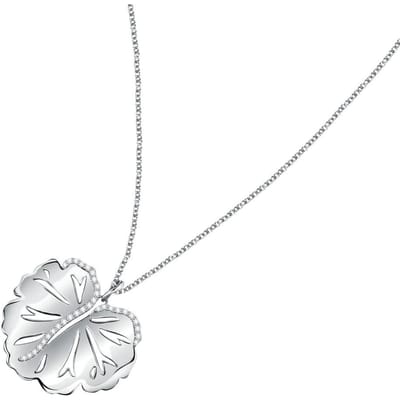 Collier Morellato Ninfea en argent avec pendentif Foglia SAUE01 pour femme argenté