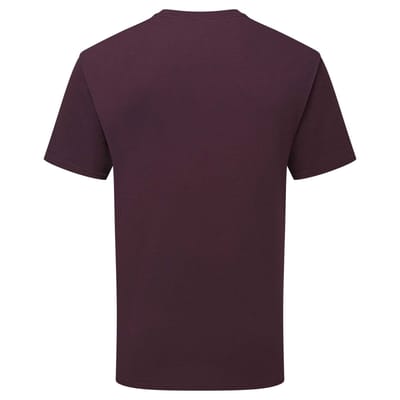 Fruit of the Loom Unisex Volwassenen 100% Katoenen T-Shirt (Donker Pruim)